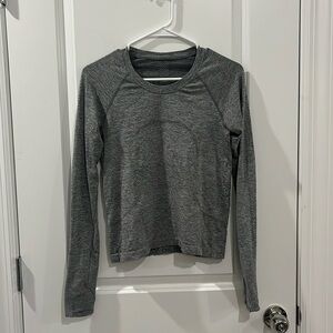 Swiftly Long Sleeve Race Length in Gray